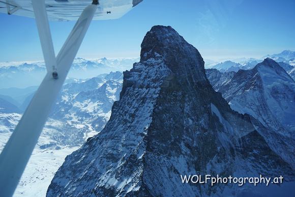 Der Gipfel des Matterhorns.