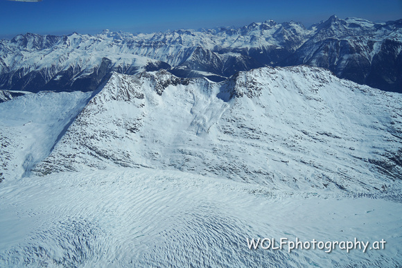 Aletschgletscher Gletscherspalten.